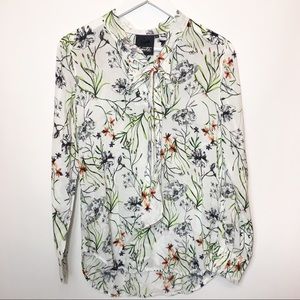 NANETTE LEPORE Floral Print Edina Blouse